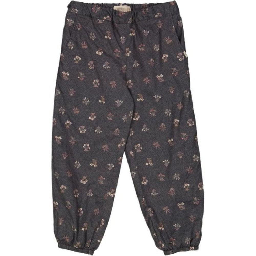 Wheat Trousers Malou Lined - black flowers